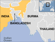 Map of affected region